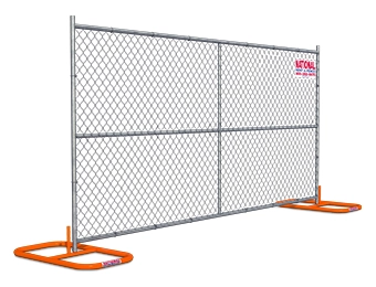 Temporary Chain Link Fence with Stands