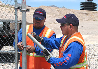 fence workers