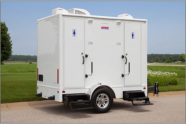 2-station restroom trailer