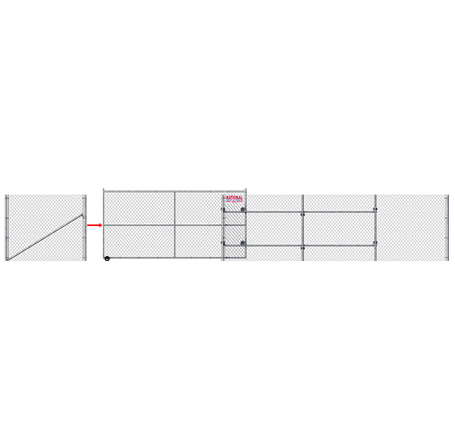 Slide Gate for Chain Link Fencing